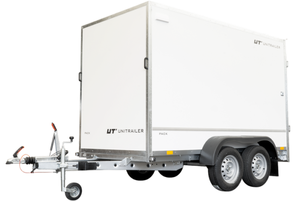 remorque fourgon double essieux 300×148 unitrailer pack 300/2 2000 kg